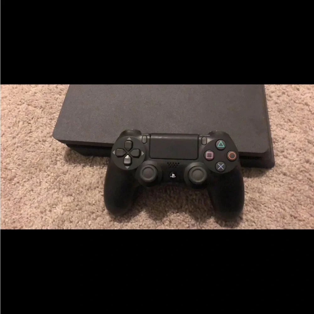 Sony PlayStation 4 Console - Black with Blue Accents